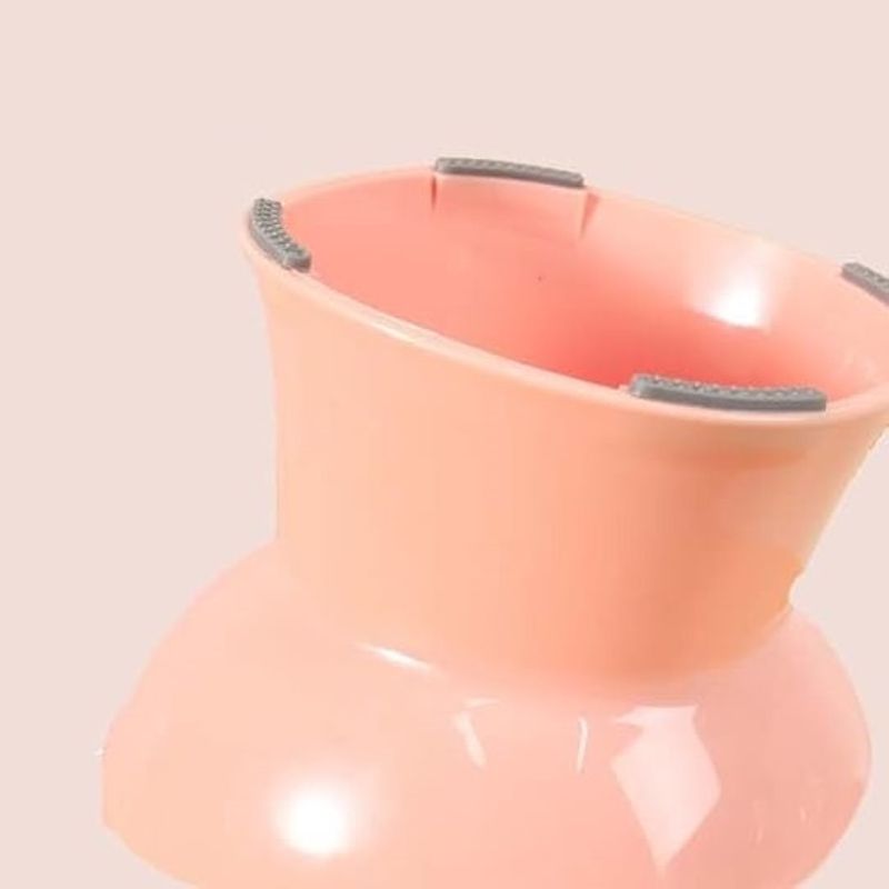 Gråblå ergonomisk opphøyet designskål til katt