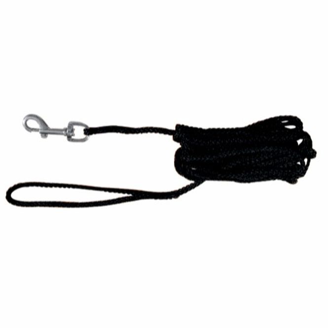 Hovedbilde 15m Sort nylon sporline / Langline til hund