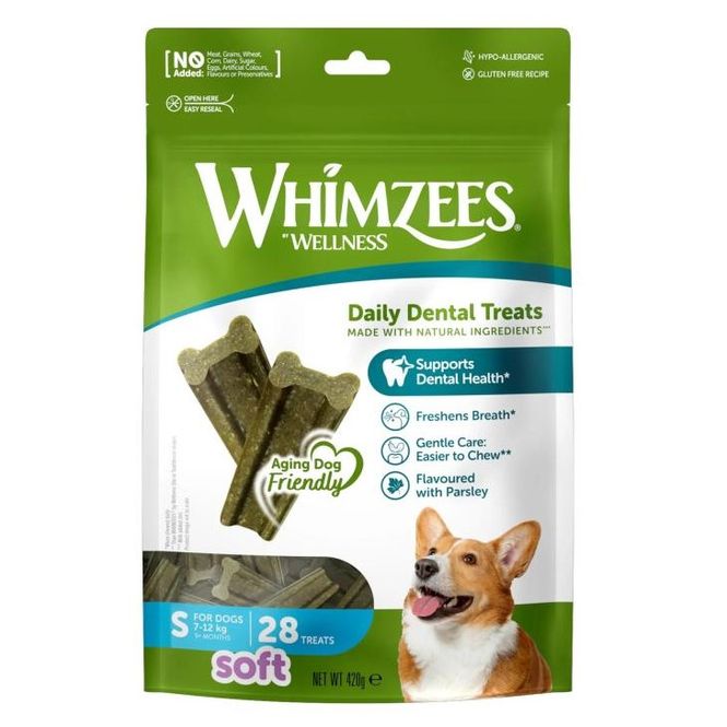 Hovedbilde Whimzees Soft treats S, 28 stk