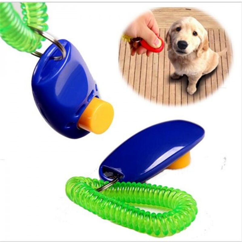 Klikker for hund med håndspiral