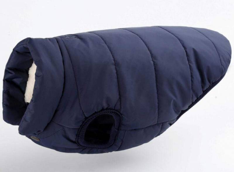 Blå boblevest til hund
