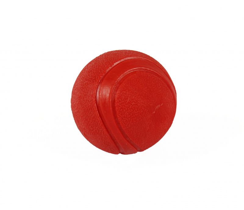Rød ball til hund, 7cm