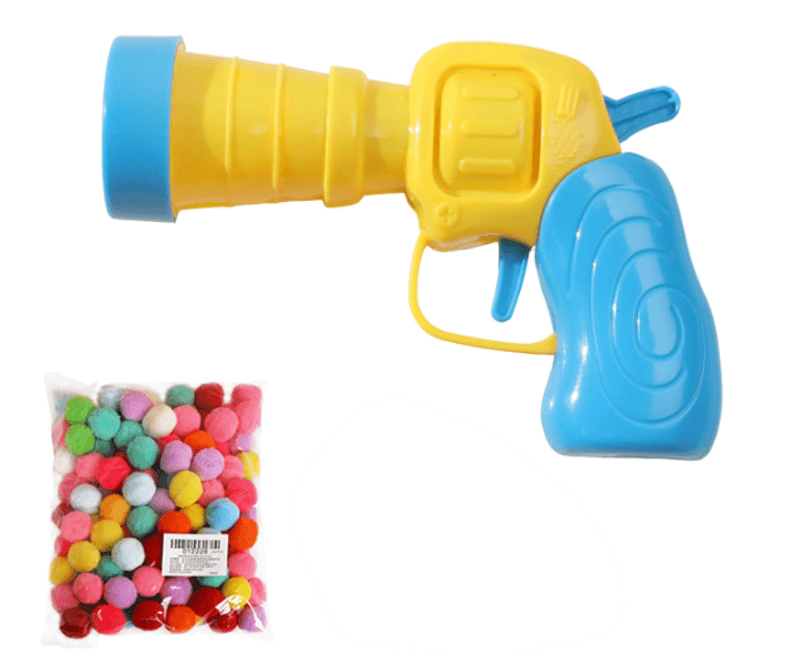 Katteleke pistol med plushballer