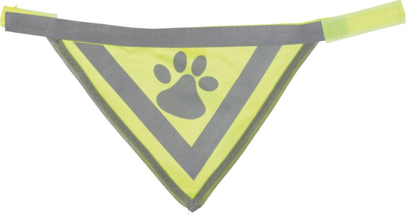 Gul refleks bandana for hund, 3 str