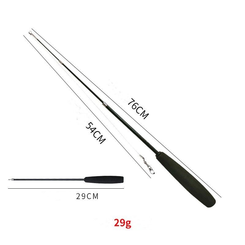 3 delt teleskop vippepinne Katteleke - 79 cm
