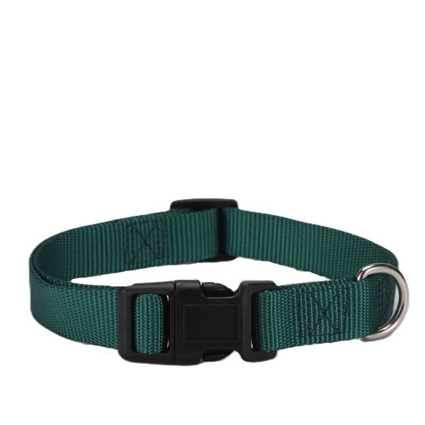 Hovedbilde Mørk grønt halsbånd til hund - flere størrelser