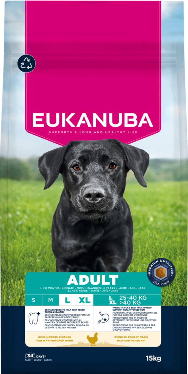 Eukanuba Adult Large Breed kylling 15kg
