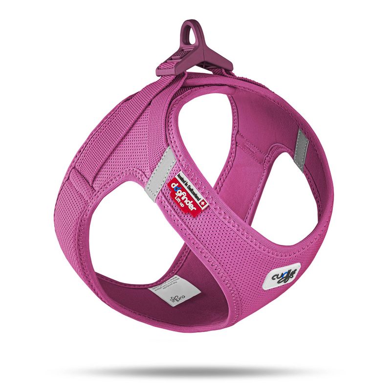 Curli Clasp Air Mesh hundesele - Fuchsia