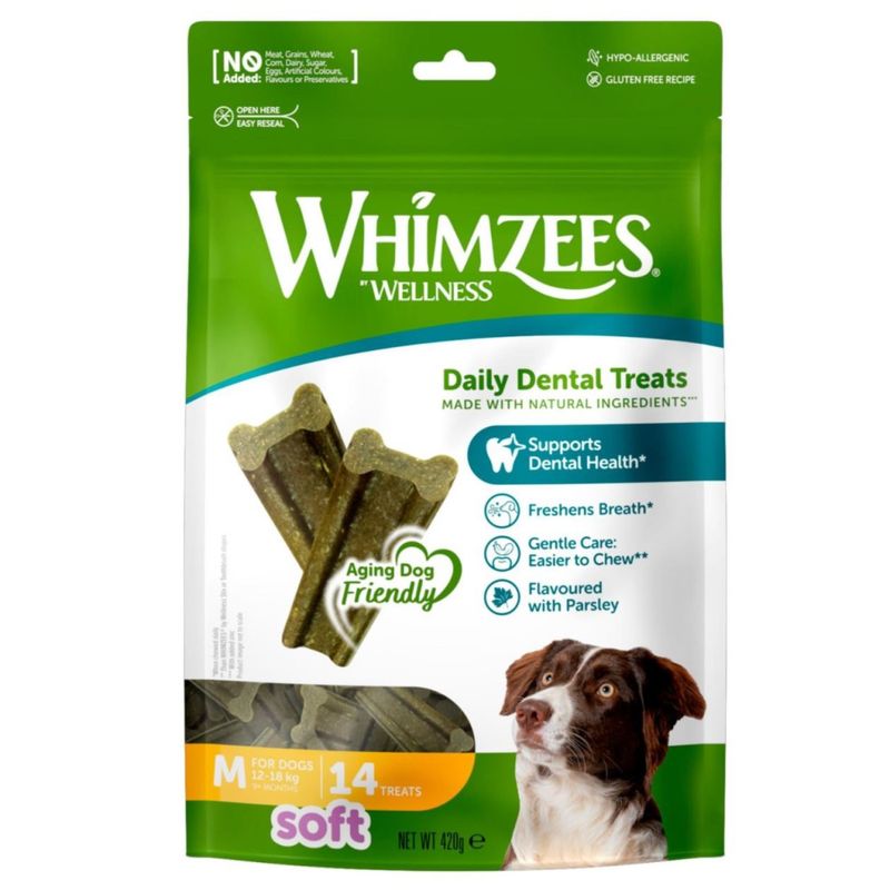 Whimzees Soft treats M, 14 stk