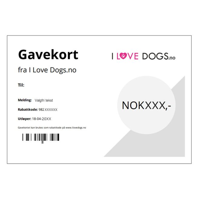 Hovedbilde Kjøp et gavekort - Valgfritt beløp