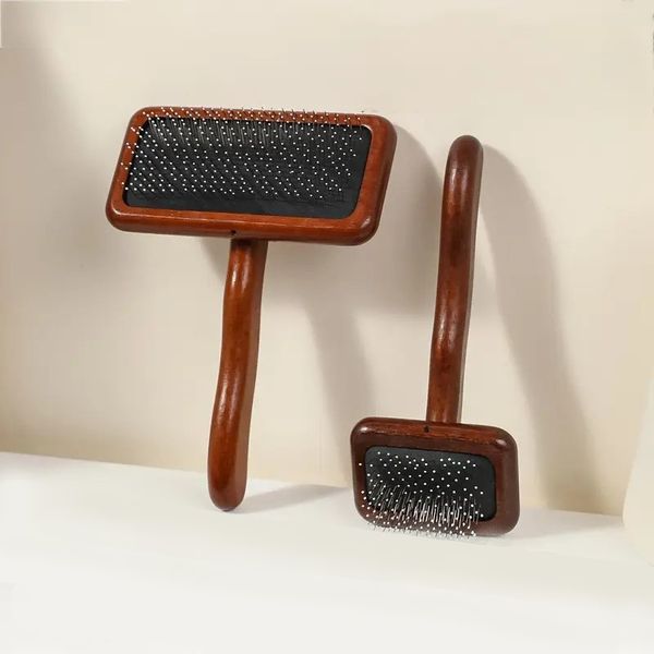 Hovedbilde Mørk tre karde til hund og katt 9,5cm