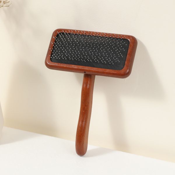 Hovedbilde Mørk tre karde til hund og katt 9,5cm