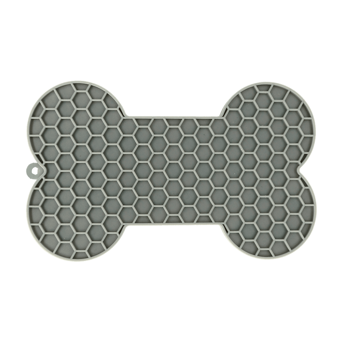 Grå slikkematte til hund og katt, 18cm