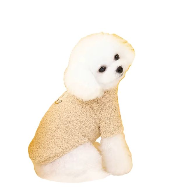 Hovedbilde Beige supermyk hundegenser