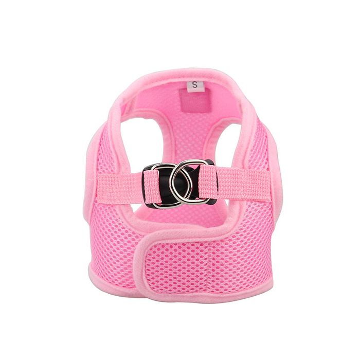 Hovedbilde Rosa step-in hundesele i mesh
