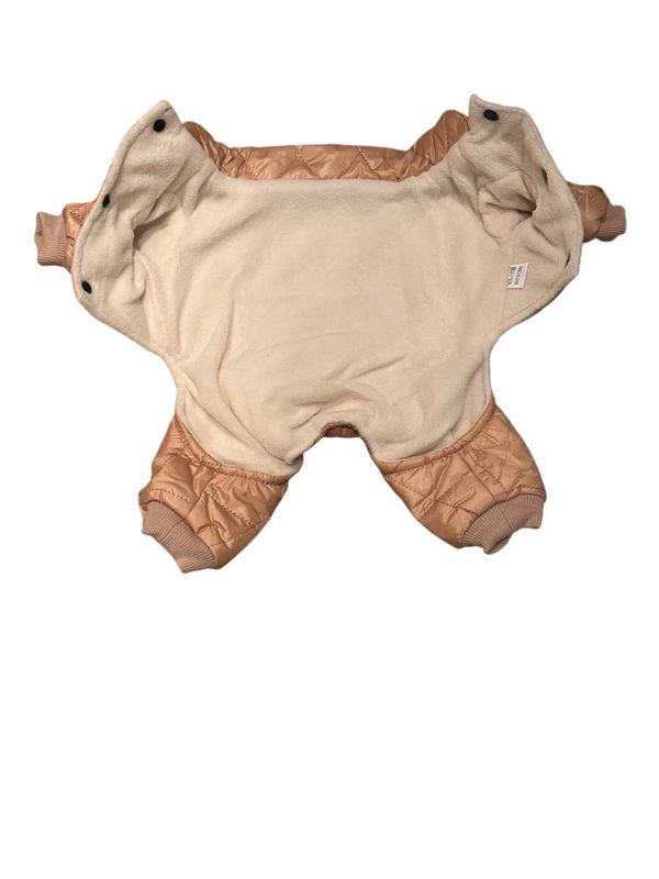 Beige vinterdress til hund