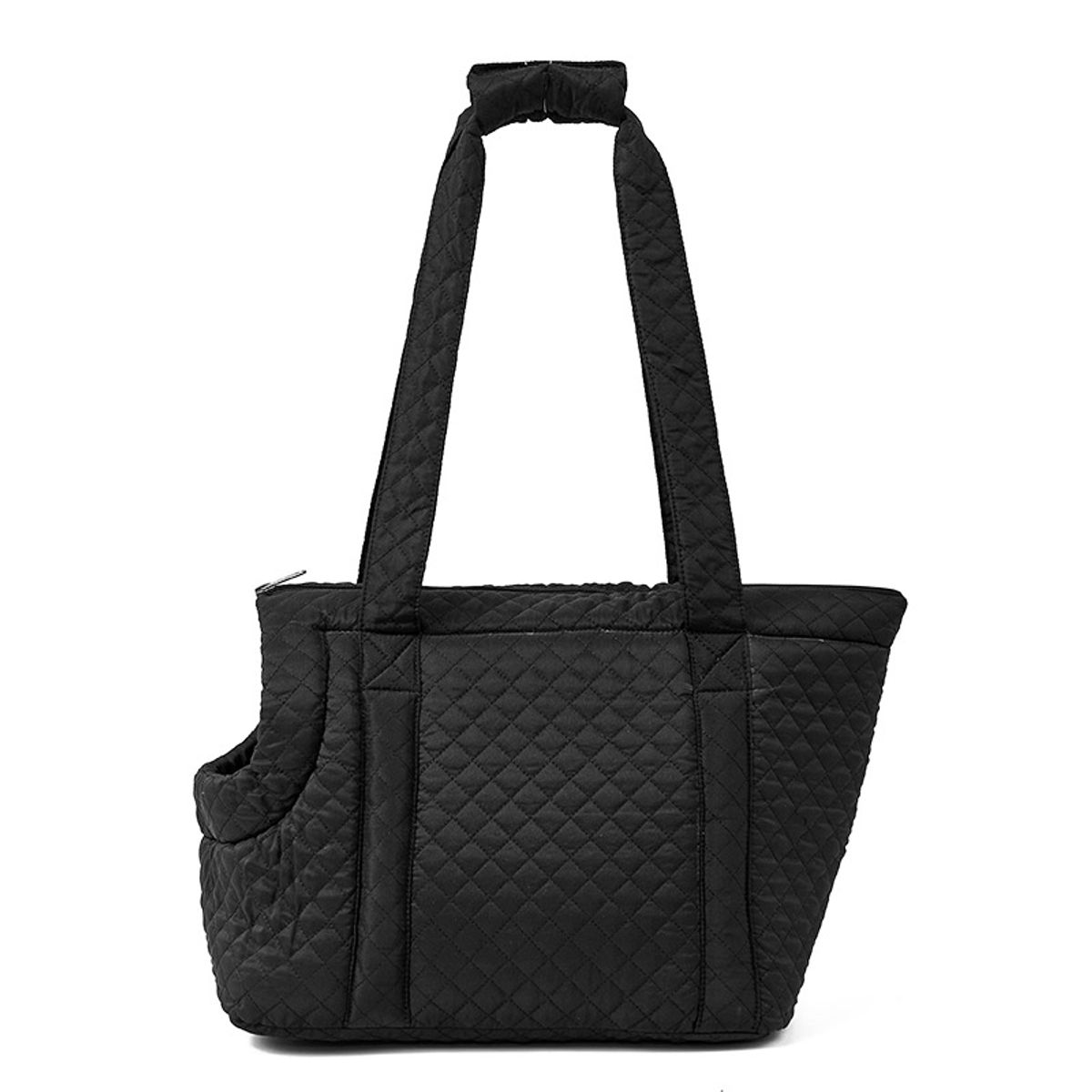 Sort Quilted veske til hund eller katt