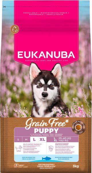 Hovedbilde Eukanuba Puppy Jr L / XL breed Grain Free Ocean Fish 3kg