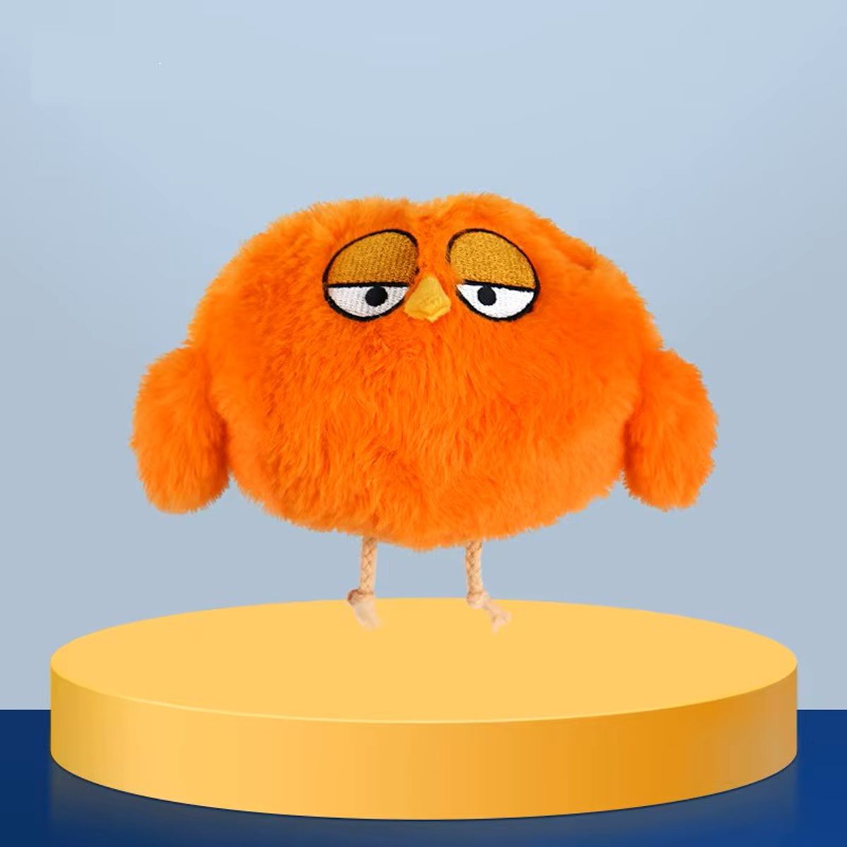 Hoppede og snakkende elektrisk hundeleke - oransj fugl