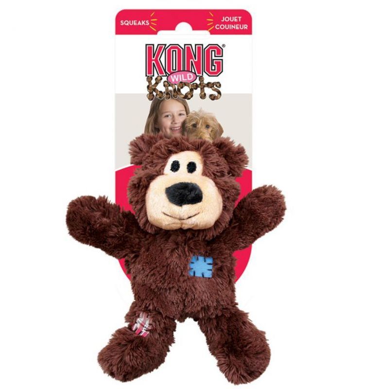 KONG Hundeleke bamse Wild Knots Bear Mix XS 13cm