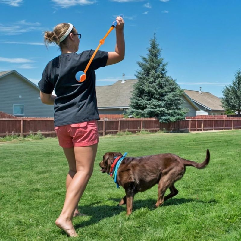 Play foldbar ballkaster til hund