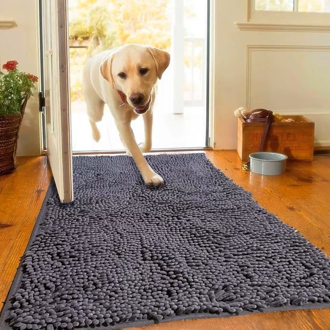 Hovedbilde Grå absorberende Matte for Hund 40x60cm