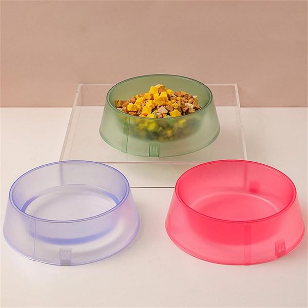 Hovedbilde Enkel hundeskål i matt transparent rødrosa