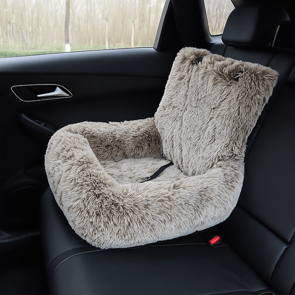 Hovedbilde Grått fluffy bilsete til hund