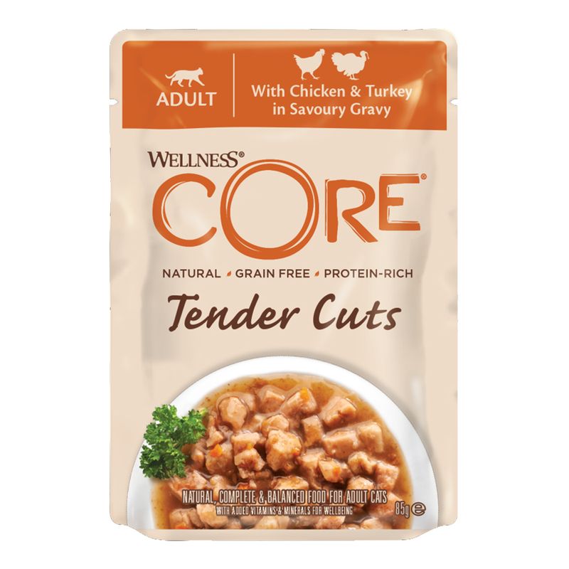 CORE Tender Cuts Turkey Selection Multipack våtfôr til katt 6pk