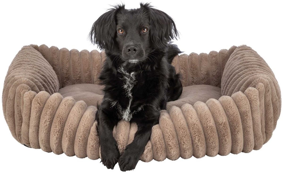 Lys brun plysj hundeseng 