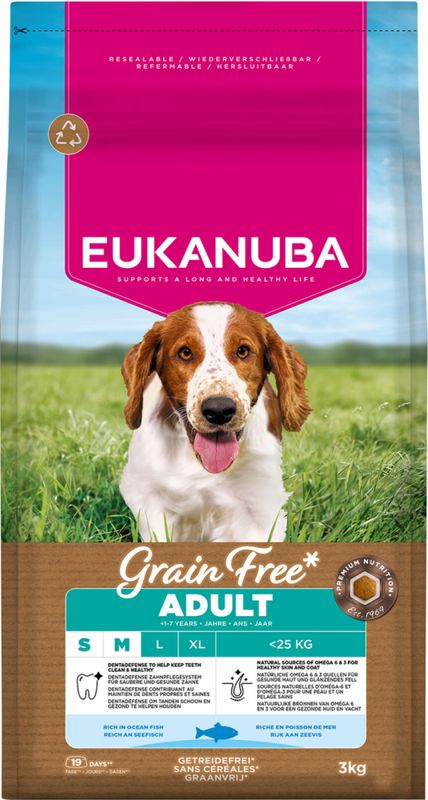 Eukanuba Small/medium Grain Free Ocean Fish 3 kg