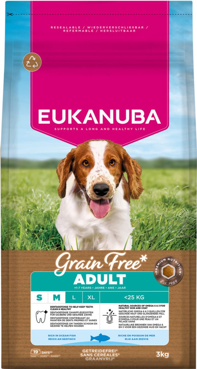 Eukanuba Small/medium Grain Free Ocean Fish 3 kg