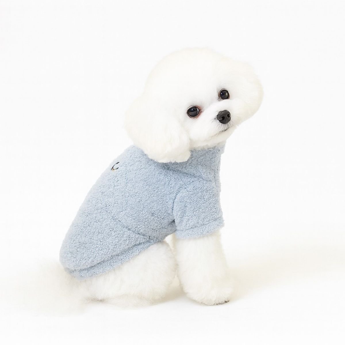 Blå supermyk hundegenser