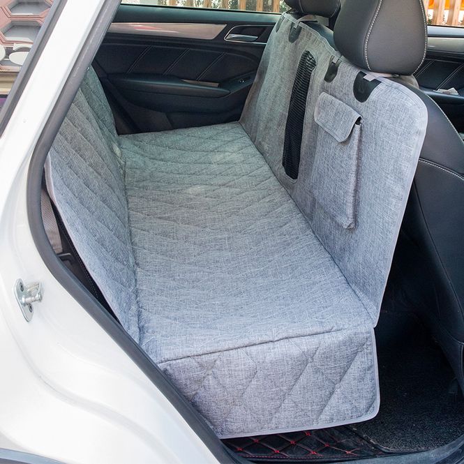 Hovedbilde Grått bilsetetrekk Velvet Quilt Delux