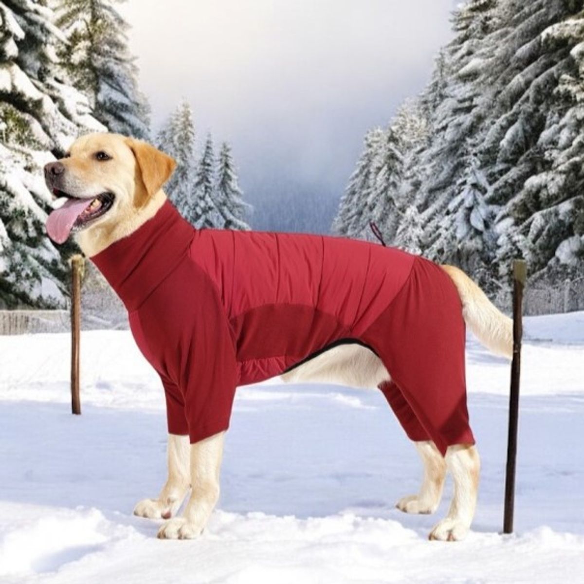 Rød heldress til hund