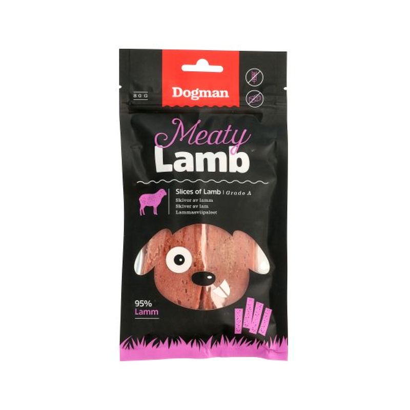 Lamb slices - hundegodbiter med lam