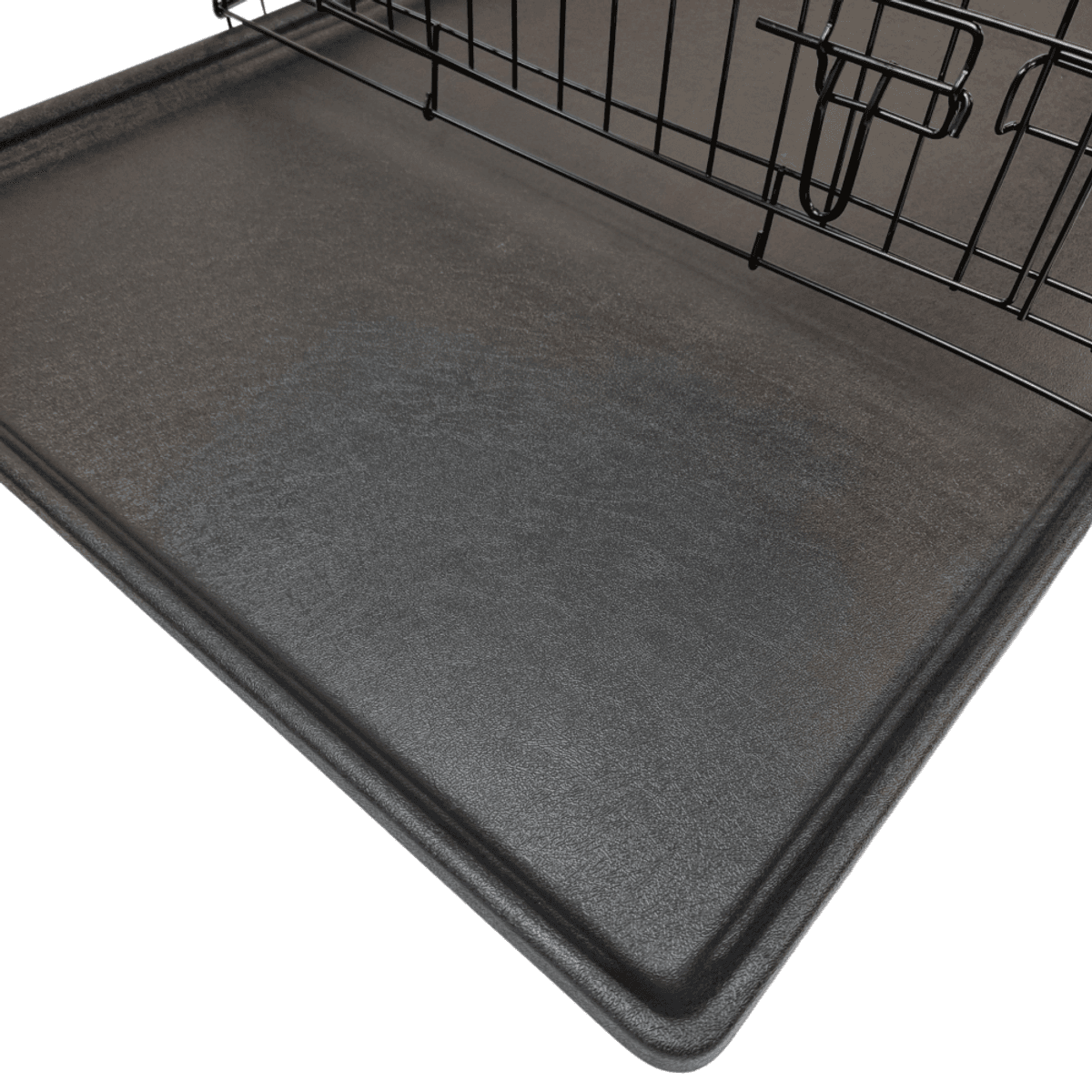 Large sammenleggbart stålbur til hund (93x62x69cm)
