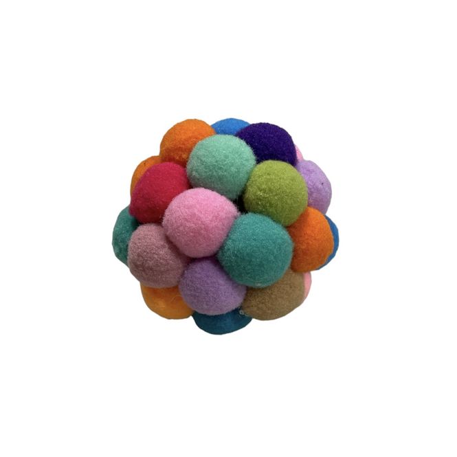 Hovedbilde Fargerik pompom katteleke