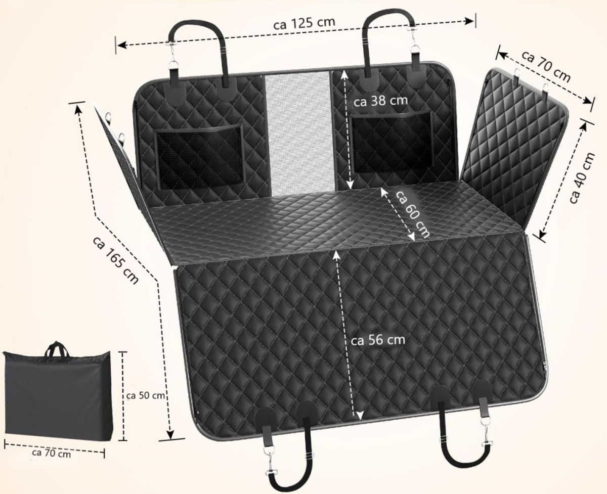 Bilsete trekk med plate for utvidet flate
