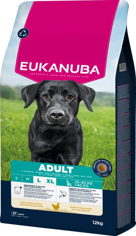 Eukanuba Adult Large Breed kylling 12kg