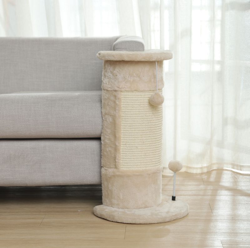 Lyst klorestativ til katt for sofa og hjørner
