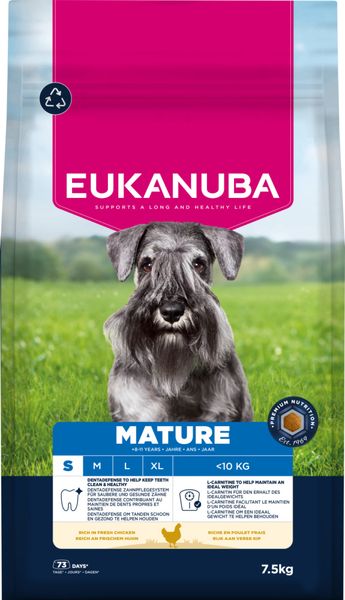 Hovedbilde Eukanuba Mature Small Breed kylling 7,5kg