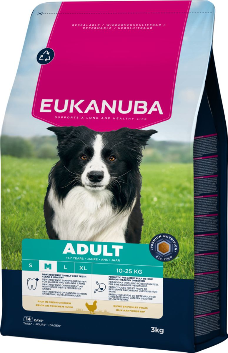 Eukanuba Adult Medium Breed kylling 3kg