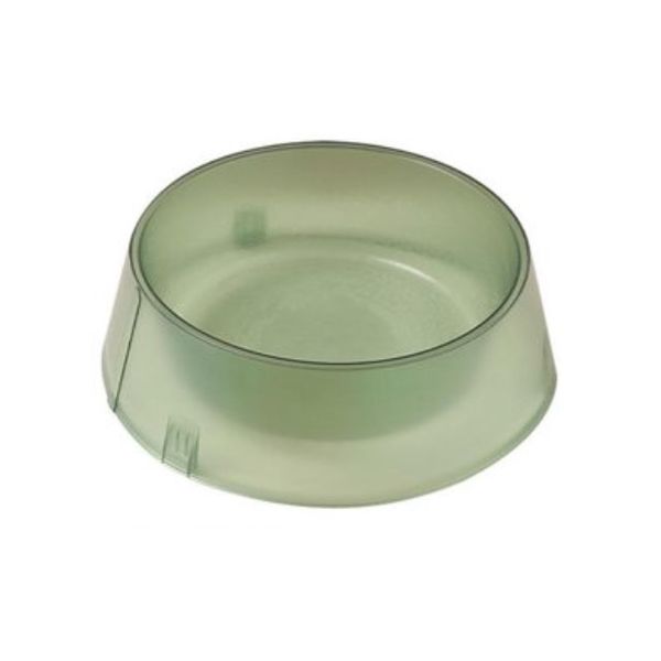Hovedbilde Enkel hundeskål i matt transparent grønn